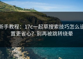 新手教程：17c一起草搜索技巧怎么设置更省心？别再被跳转绕晕