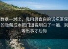 数据一对比，我用最直白的话把医保的隐藏成本把门道说明白了一遍，别等出事才后悔