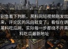 别急着下判断，黑料网短视频刚发出来，评论区的风向就变了，看似在讲黑料吃瓜网，实际每一步都绕不开黑料吃瓜最新地址